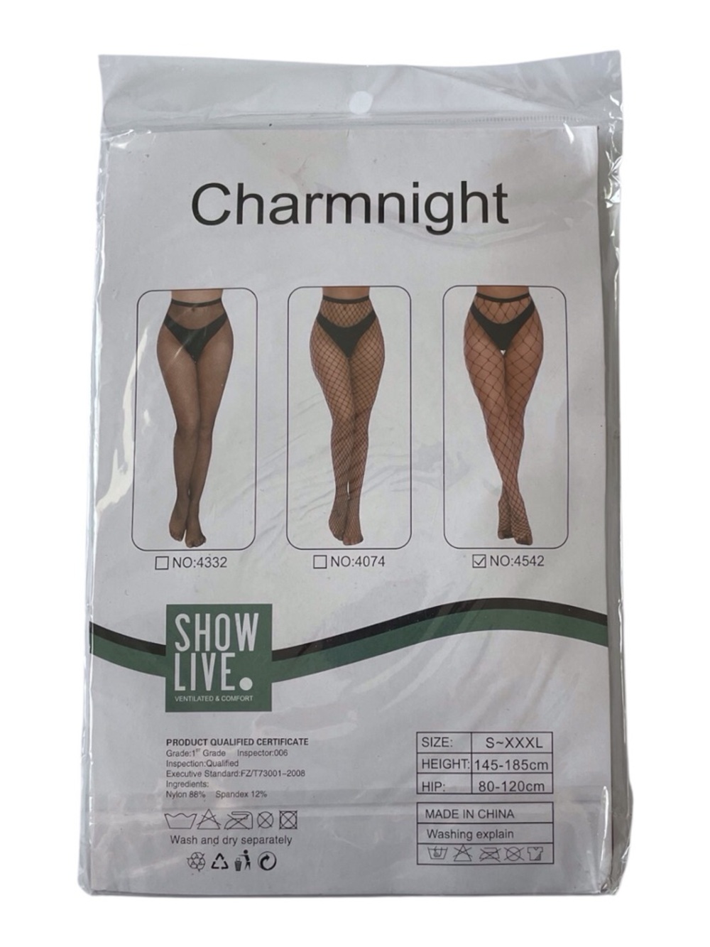 Charmnight Classic Pantyhose 1-st Grade Ventilated & Comfort, OS - Picture 2 of 4
